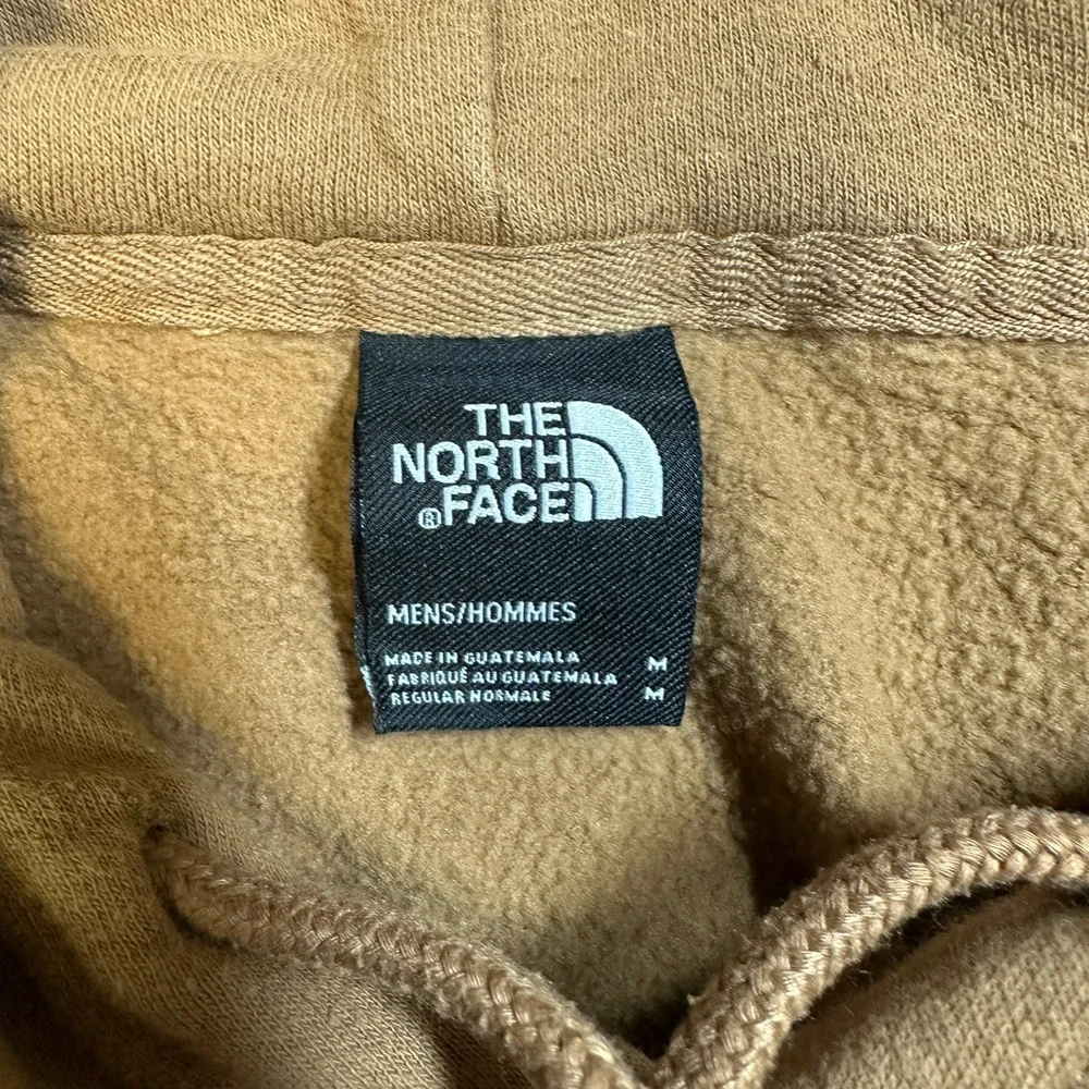 The North Face Mens Brown Mountain Graphic Pullover Hoodie Size M Regular Fit